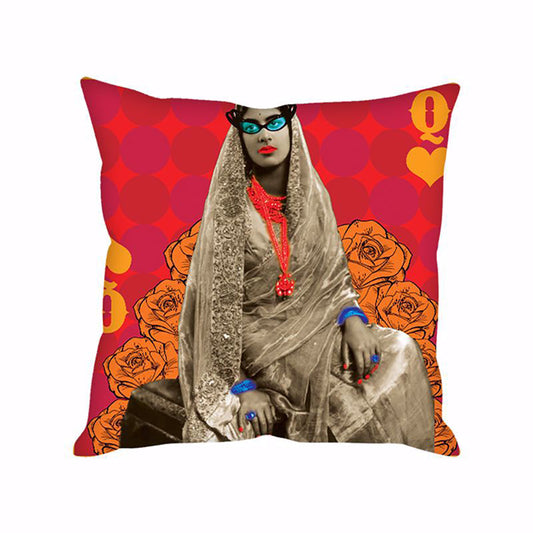 QUEEN OF HEARTS CUSHION COVER
