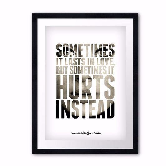 ADELE - SOMEONE LIKE YOU POSTER
