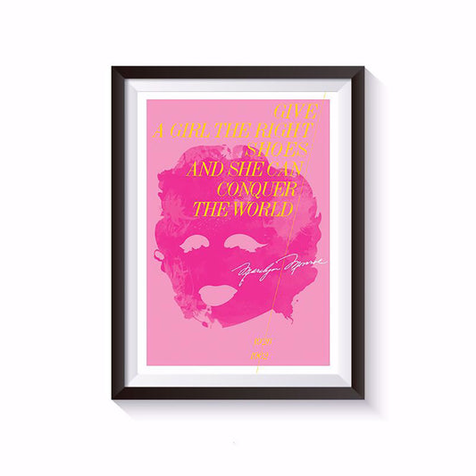 MARILYN MONROE QUOTE PINK POSTER