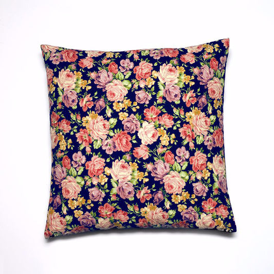 FLOWER POWER CUSHION COVER - BLUE