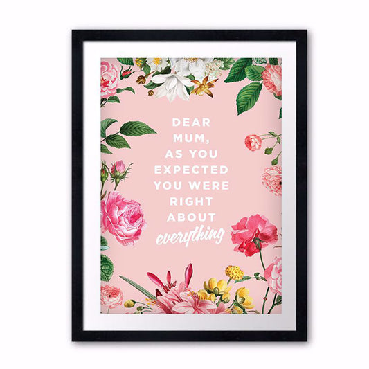 RIGHT ABOUT EVERYTHING POSTER