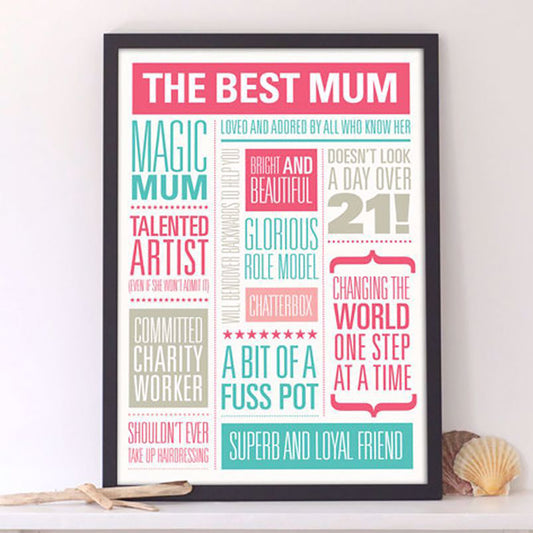 THE BEST MUM POSTER