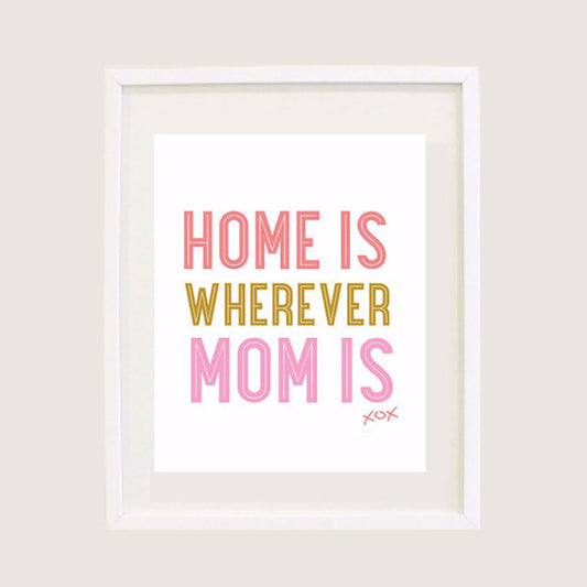 HOME IS WHEREVER MOM IS POSTER