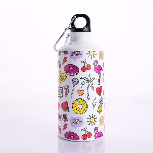 DONUT KILL MY VIBE WATER BOTTLE - PINK