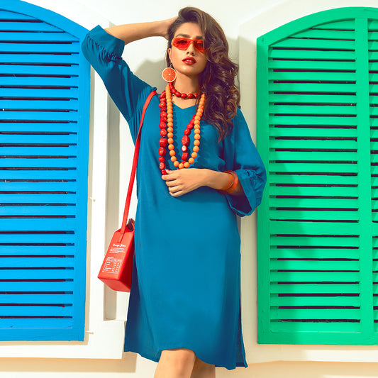 BLUE HAWAIIAN SHIRT-P-70