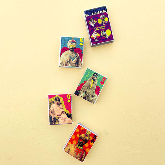 QUIRKY ROYALS MATCH BOXES (PACK OF FIVE)