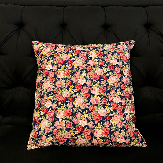 FLOWER POWER CUSHION COVER - BLUE