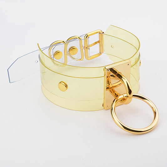 LIVE HARDCORE CHOKER NECKLACE - YELLOW