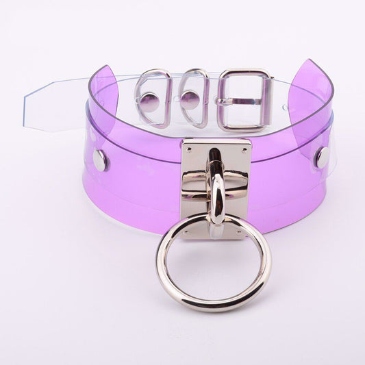 LIVE HARDCORE CHOKER NECKLACE - PURPLE