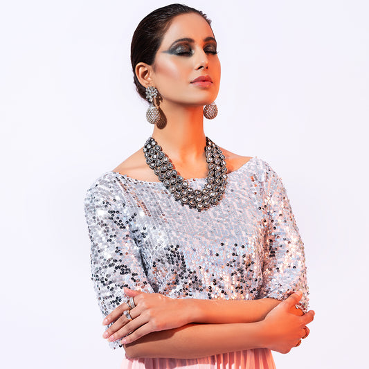 CAN'T STOP WONT STOP SEQUIN TOP