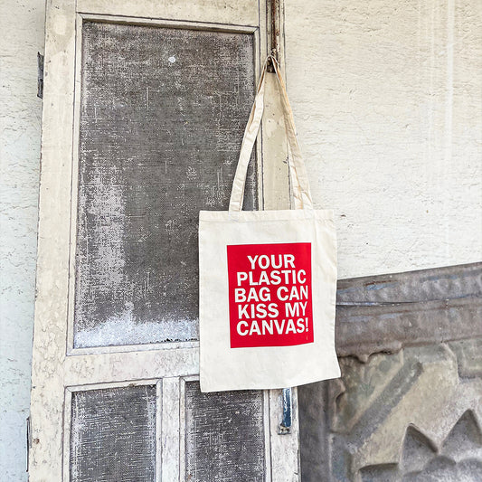 KISS MY CANVAS TOTE BAG