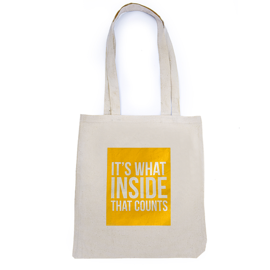 INSIDES MATTERS CANVAS TOTE BAG