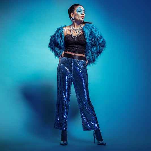 DANCE FLOOR DIVA STRAIGHT FIT PANTS