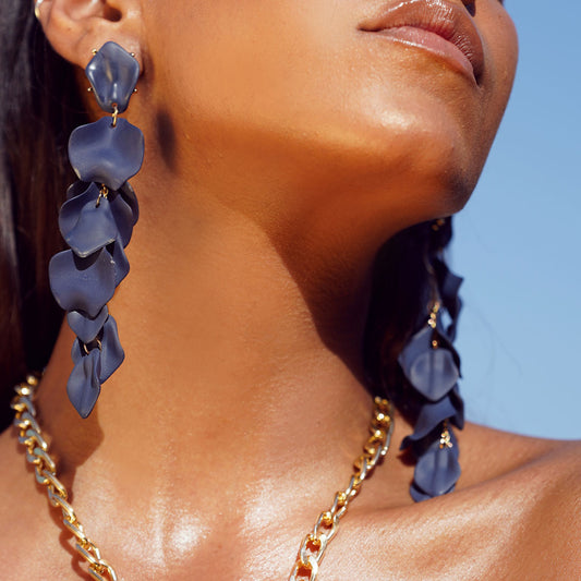 EBNOSTIC PETALS DROP EARRINGS