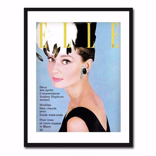 AUDREY HEPBURN ELLE MAGAZINE COVER POSTER