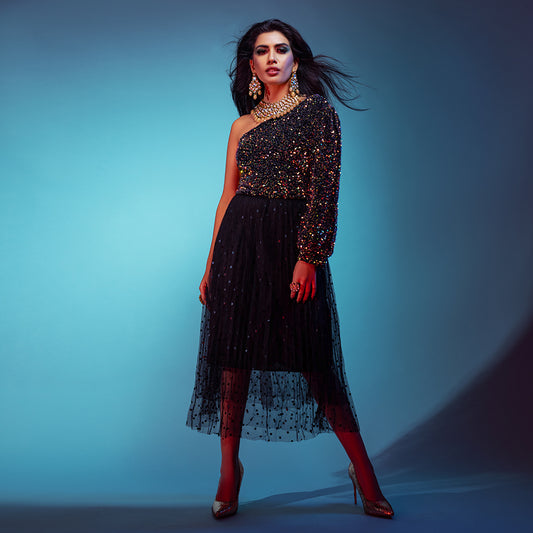 PICK ME UP DOTTED SKIRT