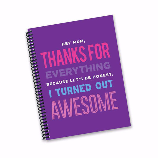 THANKS FOR EVERYTHING NOTEBOOK