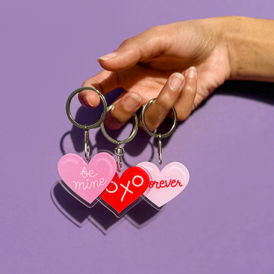 LOVE LOCKED KEY CHAIN SET