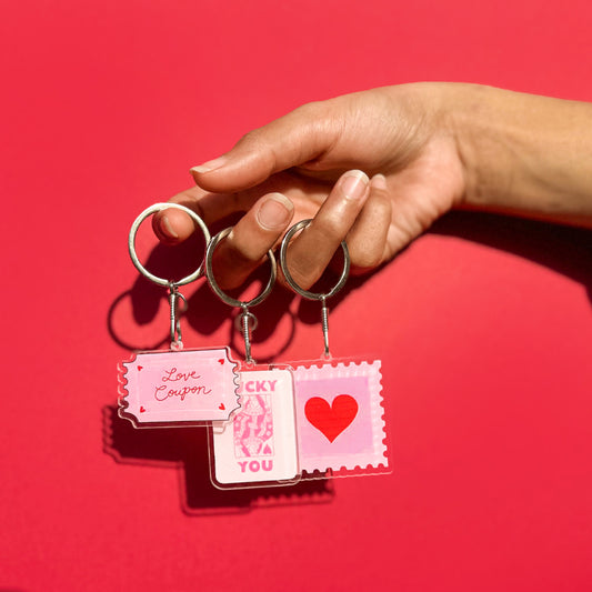 STAMPED WITH LOVE KEY CHAIN SET