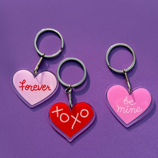 LOVE LOCKED KEY CHAIN SET