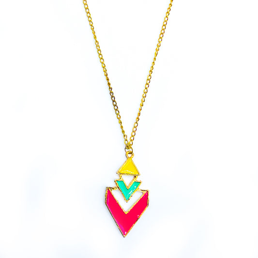 Geometric Neon Pendant