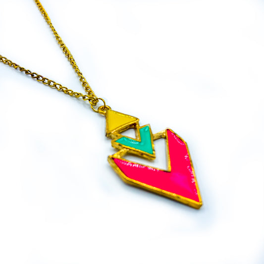 Geometric Neon Pendant