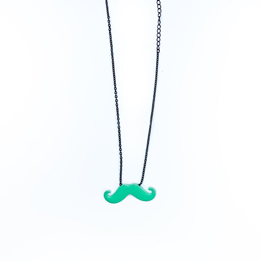 Moustache Pendant - Pine Green