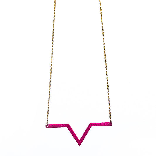 Geometric Pink Pendant