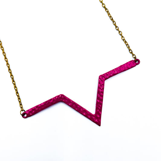 Geometric Pink Pendant