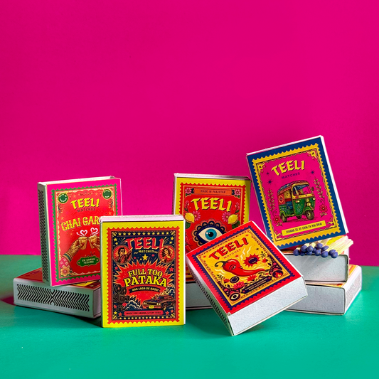 'TEELI' MATCH BOXES ( PACK OF FIVE)