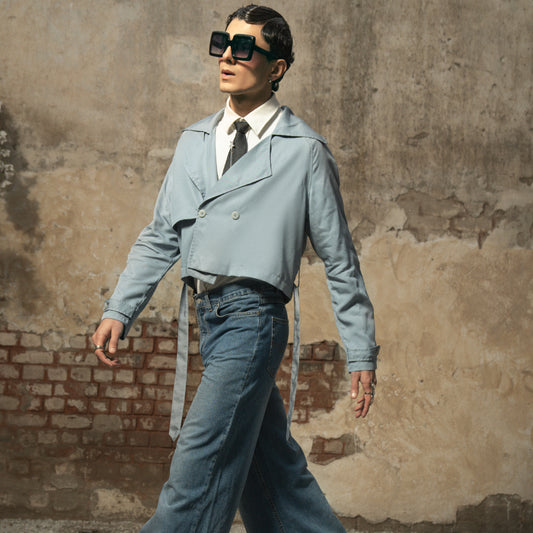 CLOUD NINE CROPPED TRENCH COAT