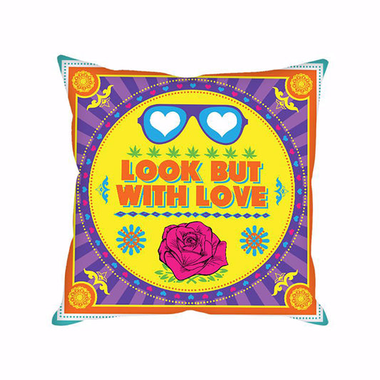 LOOK BUT WITH LOVE I CUSHION COVER