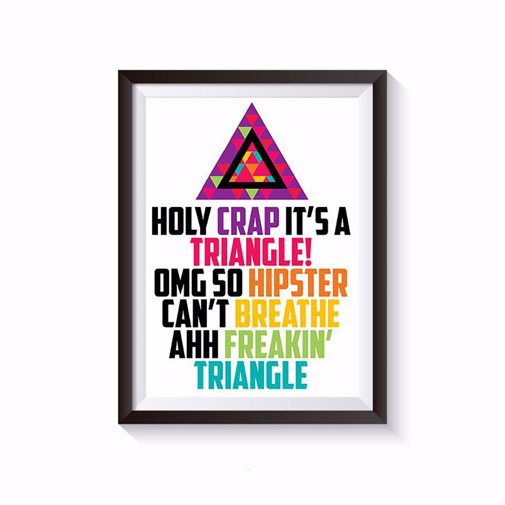 HIPSTER TRIANGLE POSTER