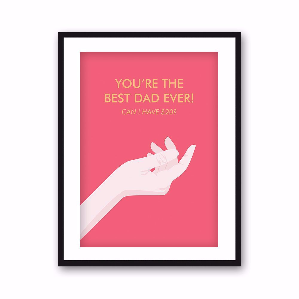 BEST DAD EVER POSTER - P-022-2