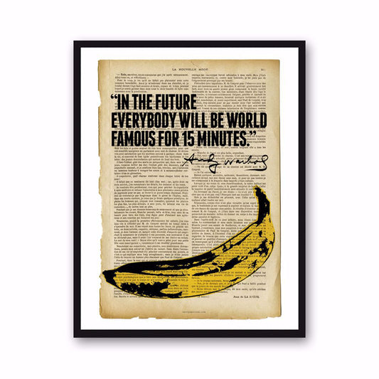 ANDY WARHOL QUOTE POSTER