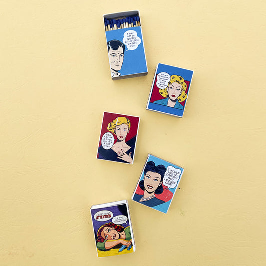 ATTENTION SEEKER MATCH BOXES (PACK OF FIVE)