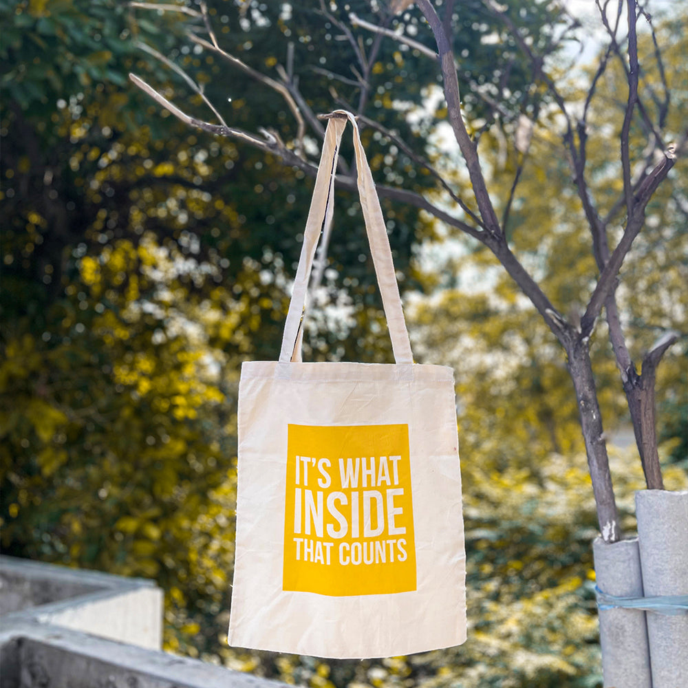 INSIDES MATTERS CANVAS TOTE BAG