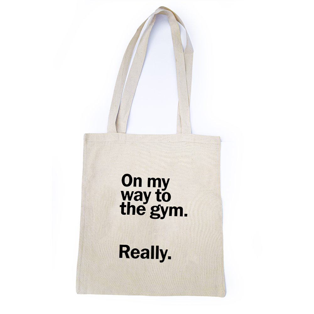 THE GYM CANVAS TOTE BAG