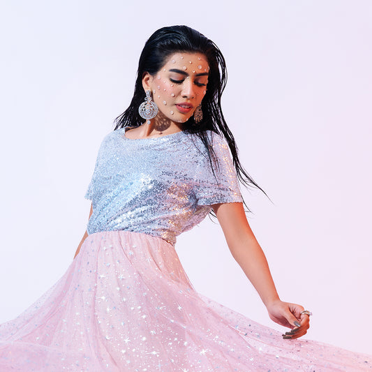 TOAST TO MIDNIGHT SEQUIN TOP